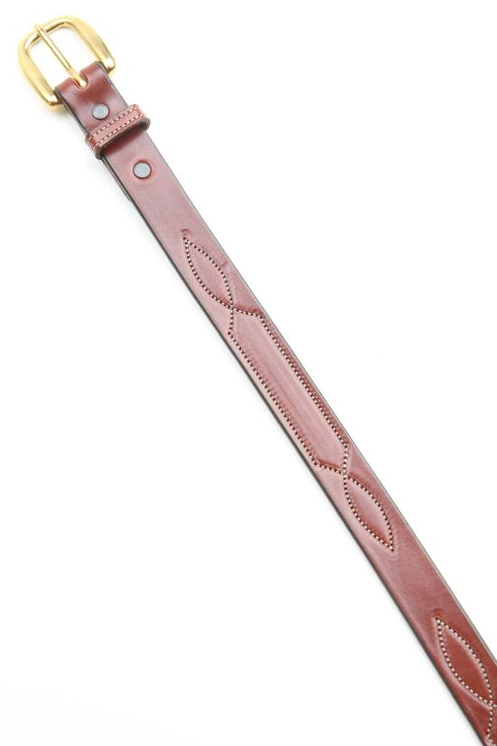  토리 레더 가죽 벨트 토리 가죽 1인치 3번 스티치 패턴 (2334) - TORY LEATHER