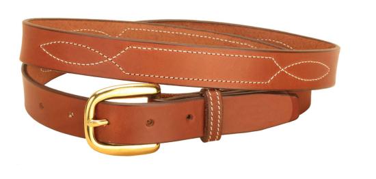  토리 레더 가죽 벨트 토리 가죽 1인치 3번 스티치 패턴 (2334) - TORY LEATHER