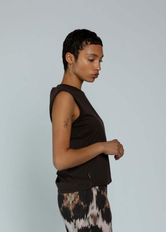  넘버 식스 민소매 티셔츠 No.6 탱크탑 블랙 - NO.6