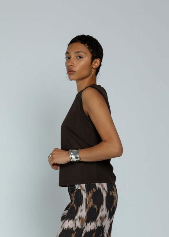  넘버 식스 민소매 티셔츠 No.6 탱크탑 블랙 - NO.6