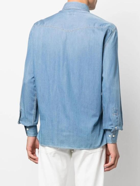  브루넬로 쿠치넬리 데님 셔츠 MR6834008CBT30 - BRUNELLO CUCINELLI