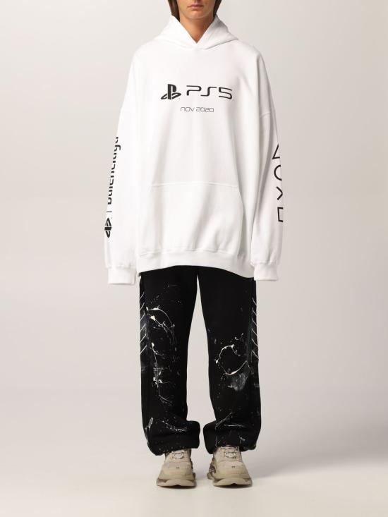  발렌시아가 긴팔 티셔츠 651799 TKVF49040 WHITE