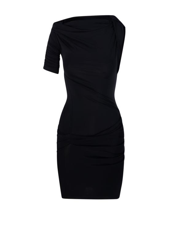 25FW 자크뮈스 숏 원피스 24EDRW00143AJ00136 990 BLACK