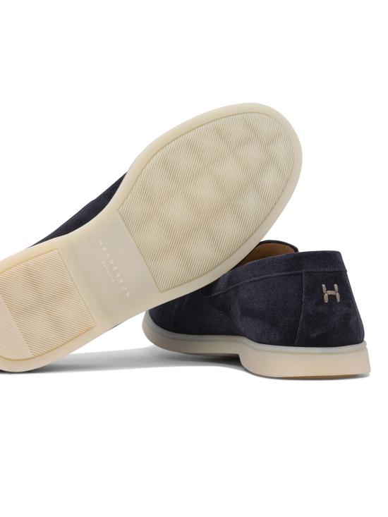  헨더슨 로퍼 PANAREA598SUEDE BLU SIRENA Blue - HENDERSON