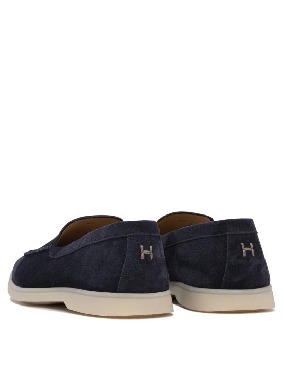  헨더슨 로퍼 PANAREA598SUEDE BLU SIRENA Blue - HENDERSON