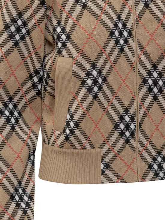 25FW 버버리 체크 집업 가디건 8110607 C1309 - BURBERRY