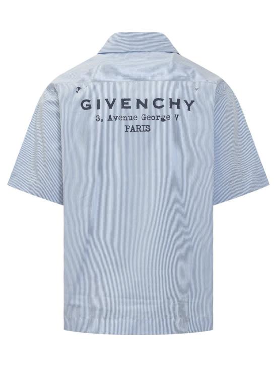 25FW 지방시 반팔 셔츠 BM616J123T 128 BLANC - GIVENCHY