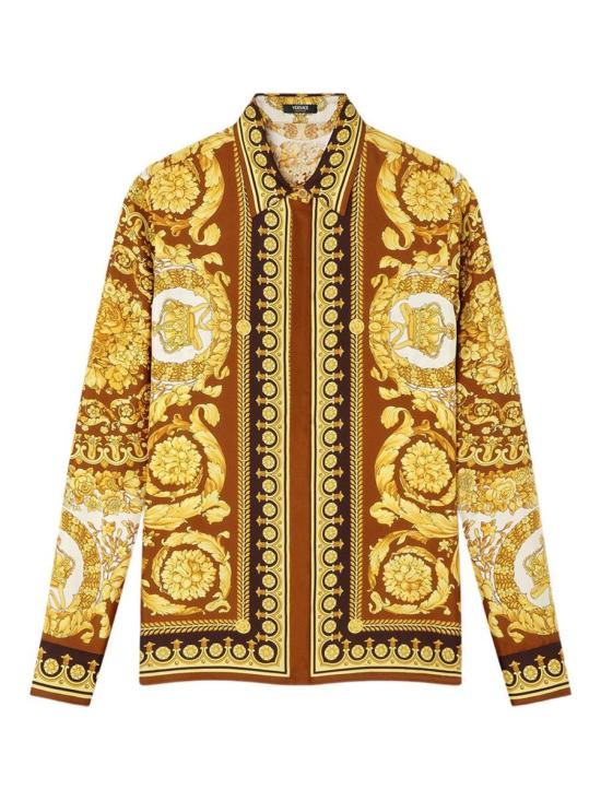 25FW 베르사체 탑 1001360 1A15215 5N790 BROWN