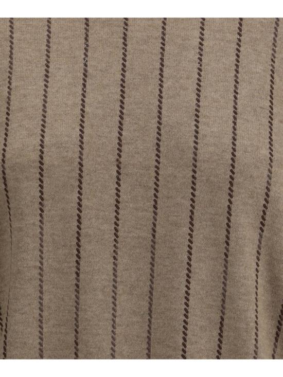 25FW 브루넬로 쿠치넬리 스웨터 M12215100P C077 Beige - BRUNELLO CUCINELLI