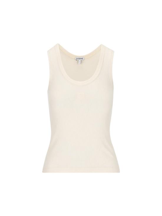 25FW 로에베 민소매 티셔츠 S540Y23X461950 AI25 WHITE