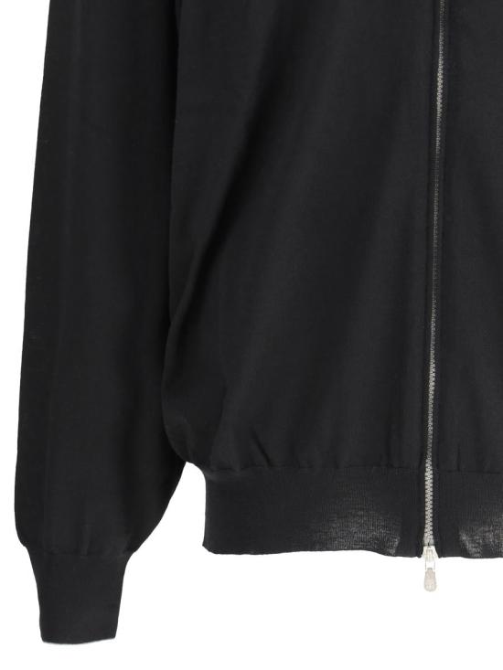 26SS 브루넬로 쿠치넬리 집업 니트 M2400106 CH101 Black - BRUNELLO CUCINELLI