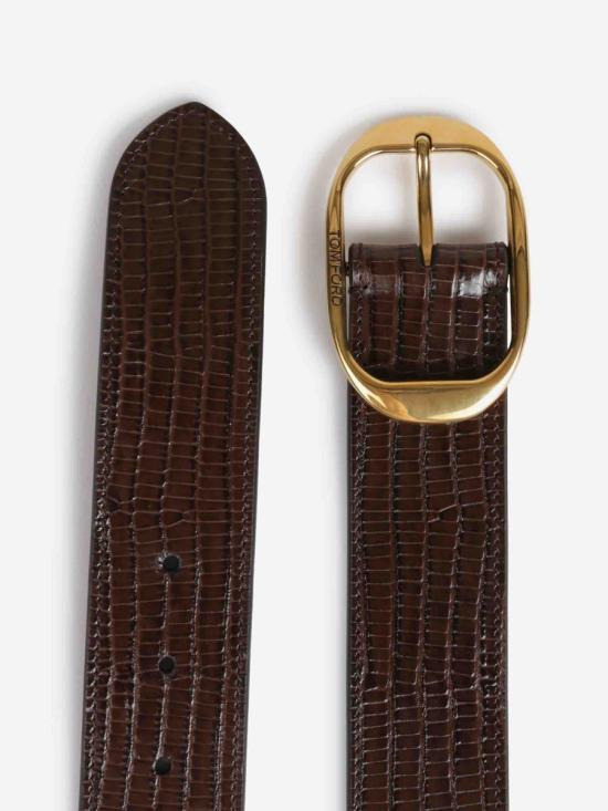 25FW 톰포드 가죽 벨트 TB279 LCL483X 1B053MOCHA BROWN - TOMFORD