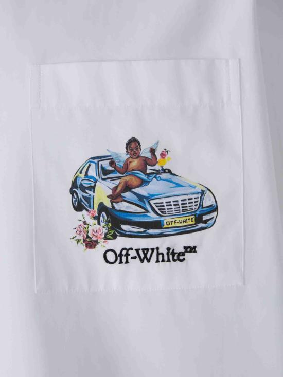 25SS 오프화이트 긴팔 셔츠 OMGE004S25FAB004OMGE004S25FAB004 0187WHITE MULT - OFF WHITE