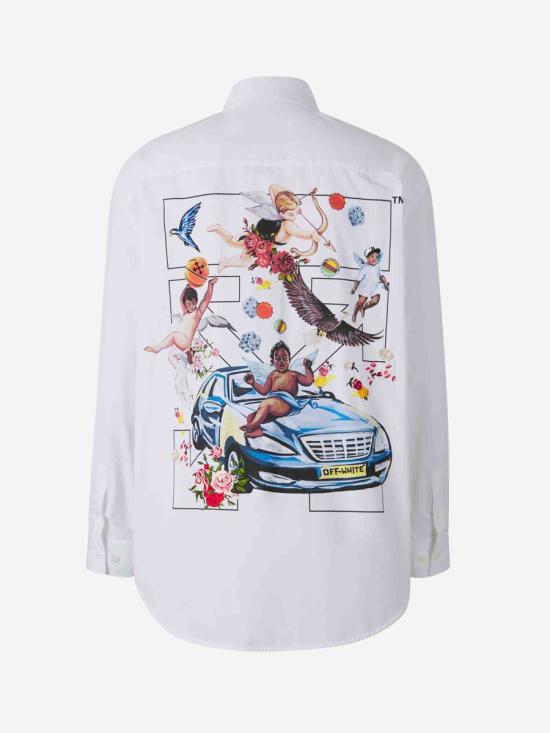 25SS 오프화이트 긴팔 셔츠 OMGE004S25FAB004OMGE004S25FAB004 0187WHITE MULT - OFF WHITE