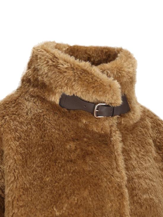 25FW 에르노 하이 카라 포우 퍼 코트  GI000331D124212000 AI25 Beige - HERNO