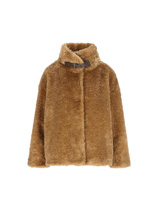 25FW 에르노 하이 카라 포우 퍼 코트  GI000331D124212000 AI25 Beige