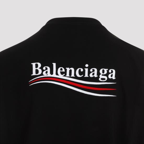 25FW 발렌시아가 반팔 티셔츠 641675 TKVJ1 1070 BLACK WHITE - BALENCIAGA