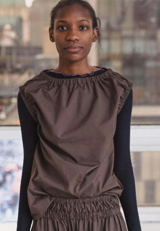  베이스레인지 블라우스 미아 탑 - BASERANGE