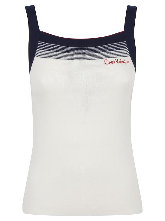 25FW 발렌티노 가라바니 민소매 티셔츠 BKM06A 9GQ DWL BETULLA NAVY