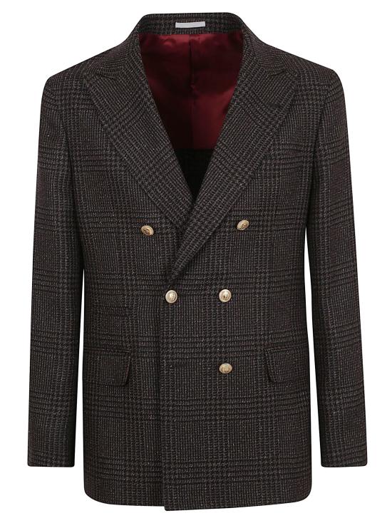 25FW 브루넬로 쿠치넬리 수트 자켓 MV4167BPDG C040 DARK BROWN