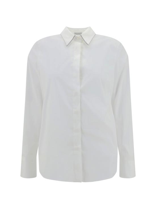 26SS 브루넬로 쿠치넬리 모닐리 셔츠 M0091MA606 C159 WHITE - BRUNELLO CUCINELLI