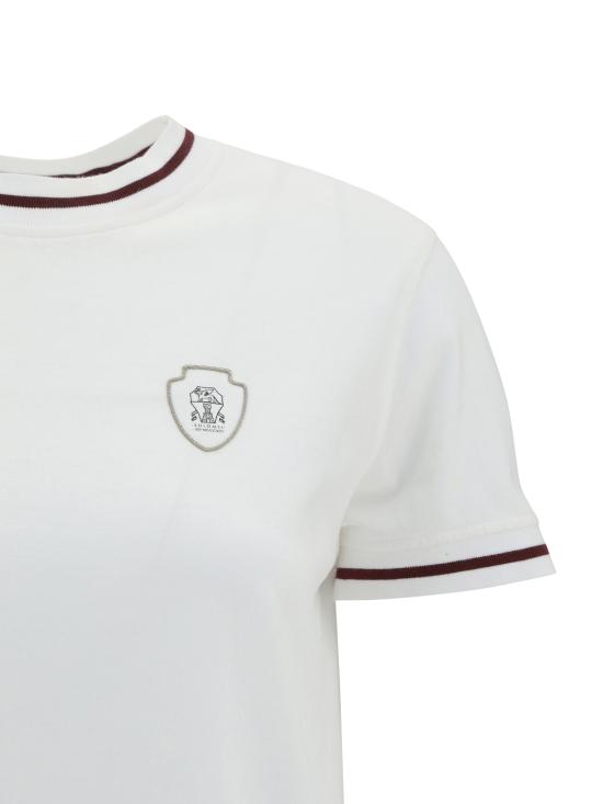 25FW 브루넬로 쿠치넬리 반팔 티셔츠 M0T81VD110 CGV62 WHITE - BRUNELLO CUCINELLI