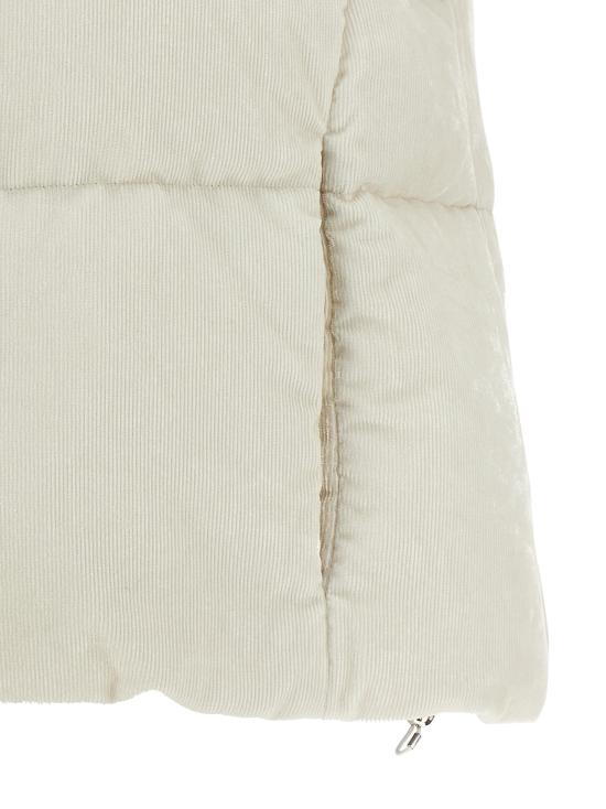 25FW 에르노 브라이트 코듀로이 리조트 베스트 PI00157DR127281985 White - HERNO