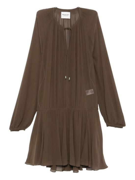 25FW 이자벨마랑에뚜왈 숏 원피스 RO0799FAC3J01E67KI BROWN