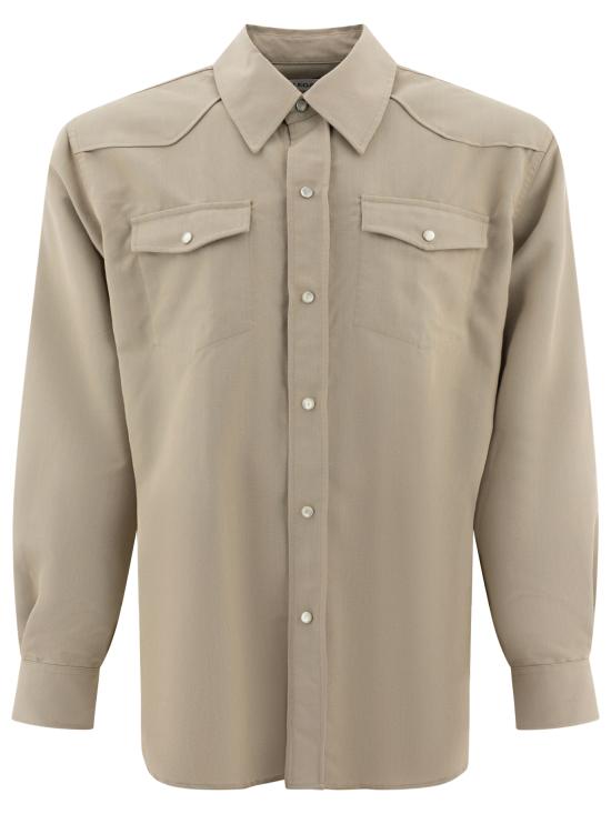 24FW 아워레가시 루시드 피스타치오 루럴 울 프론티어 셔츠 M4242FLLUCID PISTACHIO RURAL WOOL Green