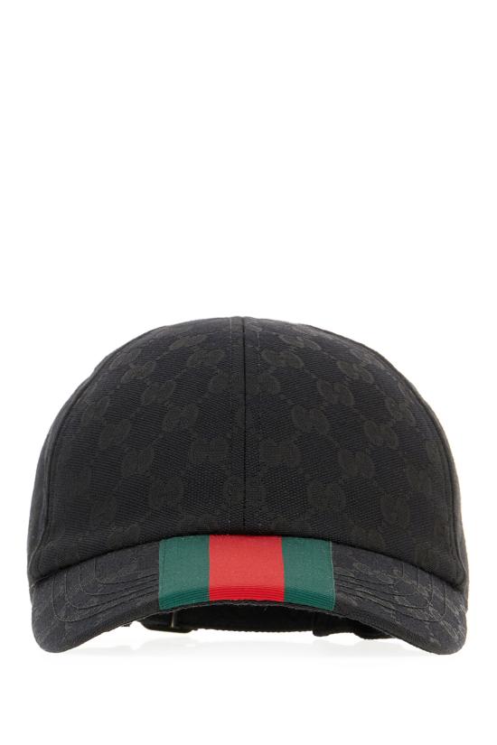 26SS 구찌 GG 자카드 웹 베이스볼 캡 7890164HBCP 1066 BLACK DARK GREEN