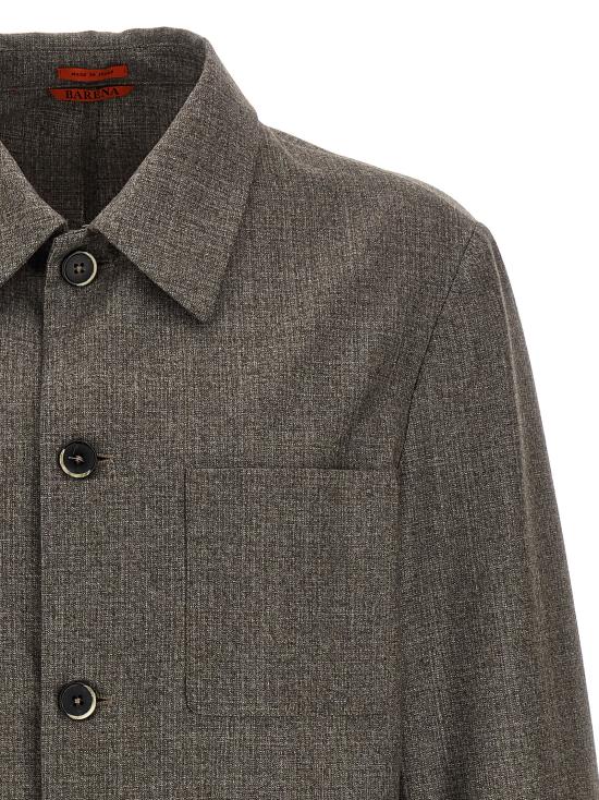 25FW 바레나 긴팔 셔츠 OSU53000501260 Brown - BARENA