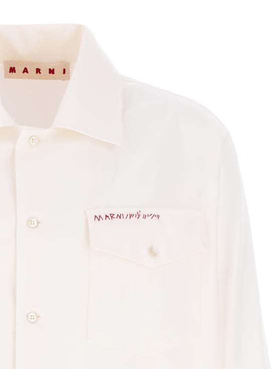 25FW 마르니 긴팔 셔츠 CUMU0310S0TW83900W01 White - MARNI