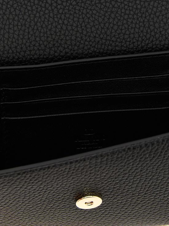 25FW 발렌티노 가라바니 락스터드 체인 장지갑 W2P0AR6VSH0NO Black - VALENTINO GARAVANI