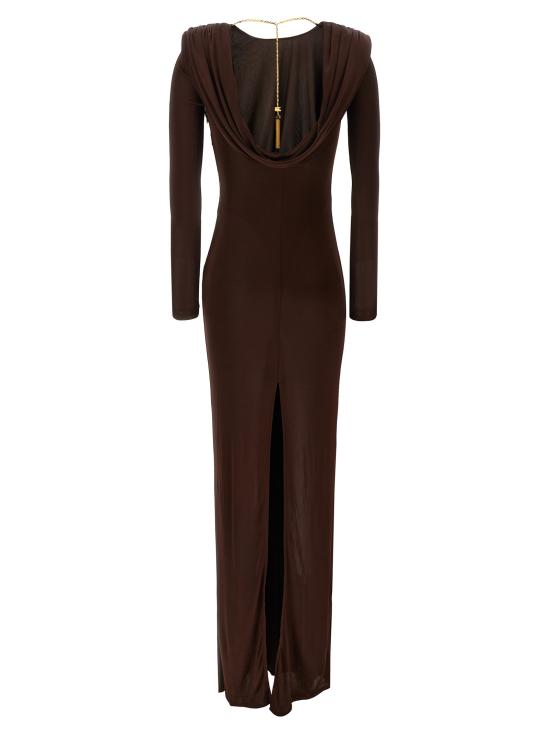 25FW 엘리자베타프랜치 롱 원피스 ABR1056E2EA3 Brown - ELISABETTA FRANCHI