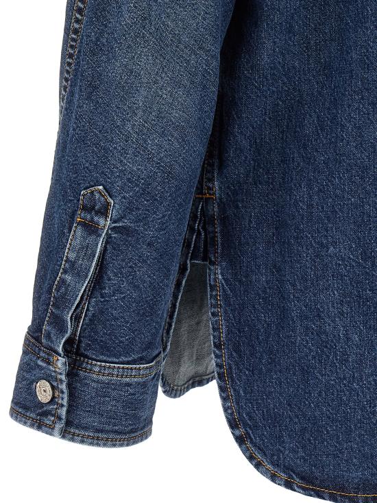 25FW 지방시 데님 셔츠 BM615W516L401 Blue - GIVENCHY