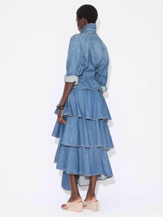 25FW 알라이아 셔츠 AA9C0988D004B 505 BLEU MINERAL - ALAIA