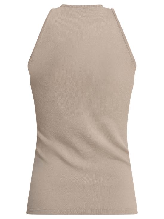 25SS 막스마라 아르미타 V넥 슬리브리스 탑 2511361313600ARMIDA1234007 Beige - MAX MARA
