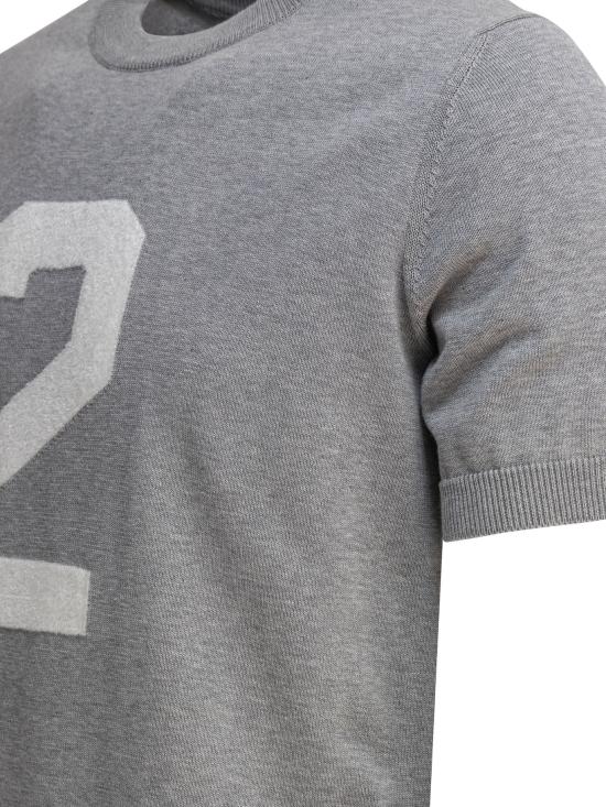 25SS 라키 반팔 티셔츠 T CROWN NMGRIGIO MELANGE Grey - RAKKI