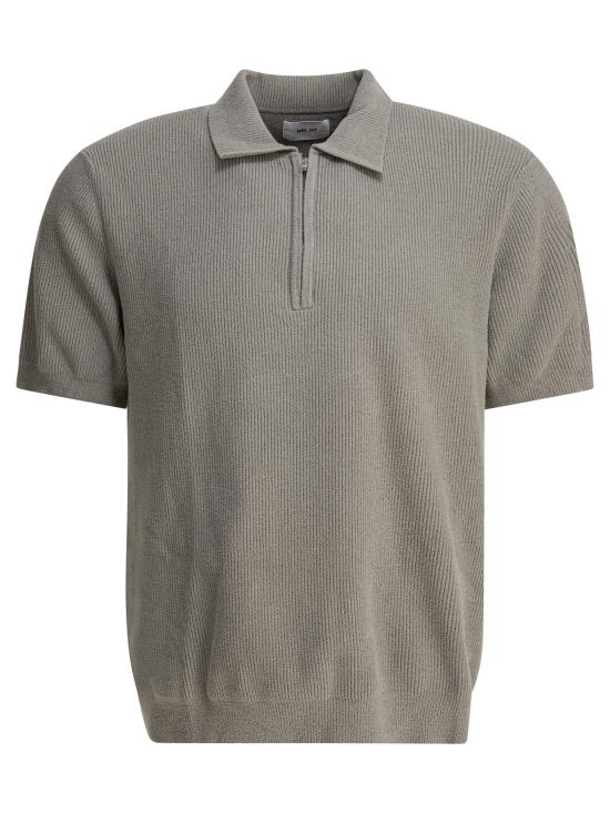 26SS 엔엔07 폴로 티셔츠 2526429634DANNY ZIP POLO 6429FOG Green