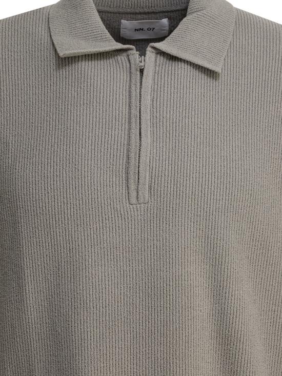 26SS 엔엔07 폴로 티셔츠 2526429634DANNY ZIP POLO 6429FOG Green - NN07