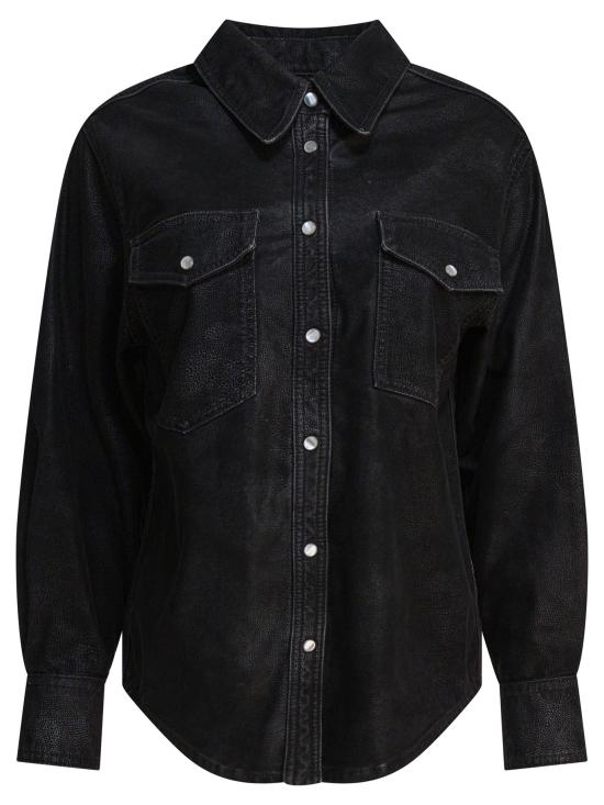 25FW 이자벨마랑에뚜왈 셔츠 25ACH0240FAC3B01E01BK Black