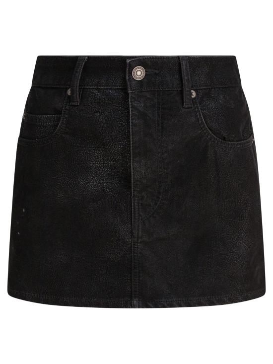 25FW 이자벨마랑에뚜왈 숏 스커트 25AJU0363FAC3B01E01BK Black