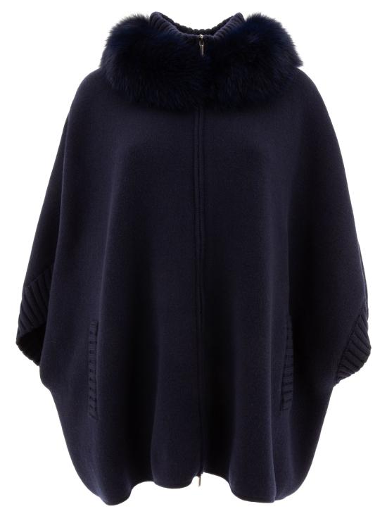 25FW 지오비 케이프 P2410VOTU 27BLU NAVY Blue