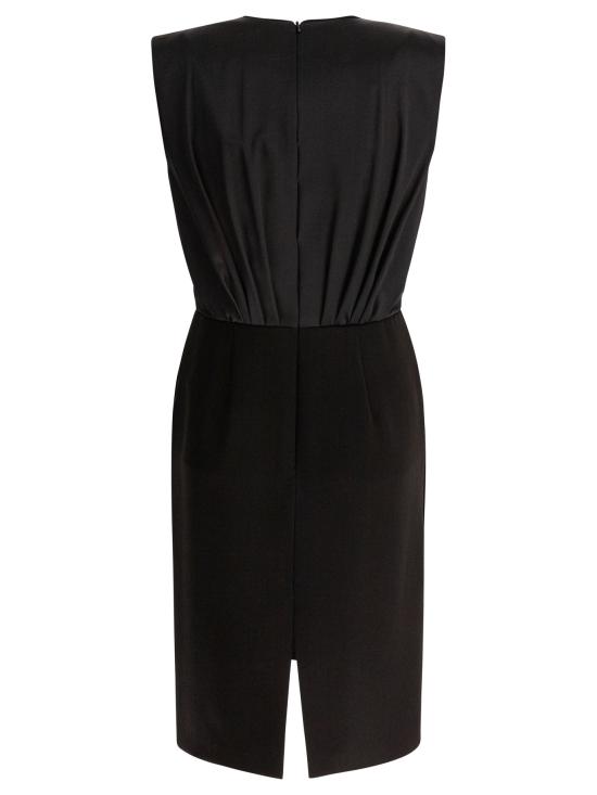 25SS 막스마라 미디 원피스 2511221064600VITTOR004 Black - MAX MARA