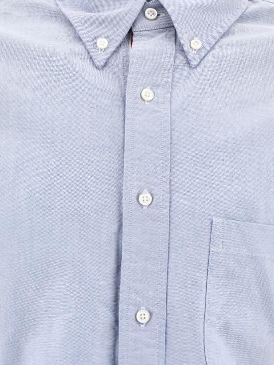 25FW 톰브라운 옥스포드 클래식 그로그랭 플래킷 셔츠 MWL010EF0313480 Light blue - THOM BROWNE