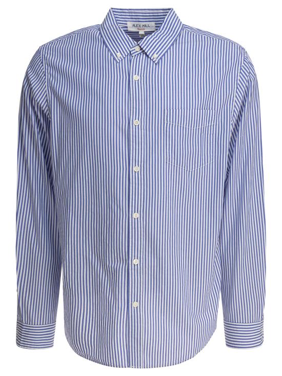 25FW 알렉스 밀 긴팔 셔츠 211 MS049 2629BLUE WHITE