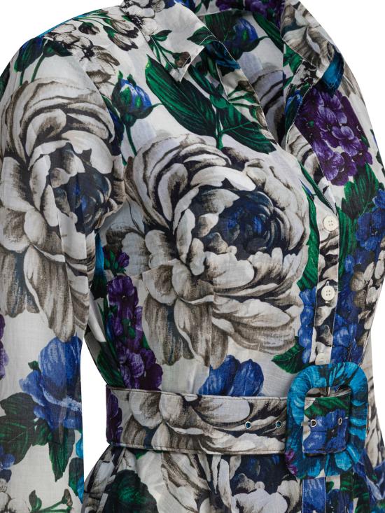 25SS 사만다 성 롱 원피스 ASTERABELIA WHITE BLUE Blue - SAMANTHA SUNG
