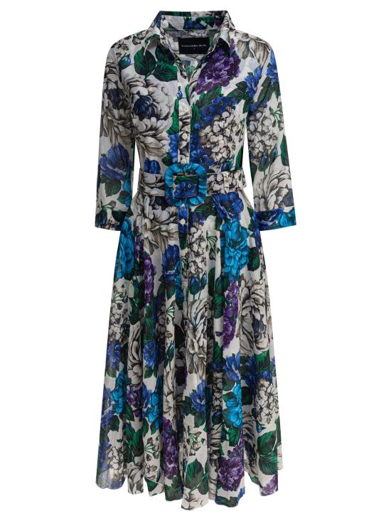 25SS 사만다 성 롱 원피스 ASTERABELIA WHITE BLUE Blue
