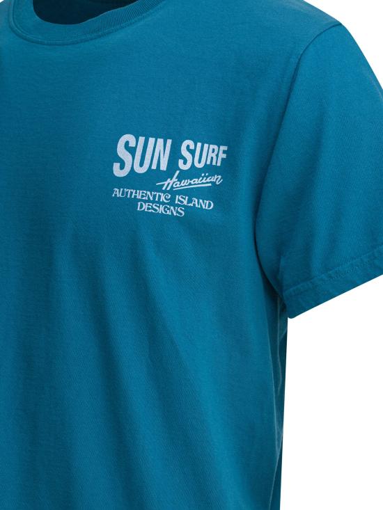 25SS 선서프 반팔 티셔츠 SS79550128 Blue - SUN SURF