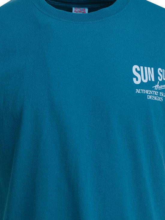 25SS 선서프 반팔 티셔츠 SS79550128 Blue - SUN SURF